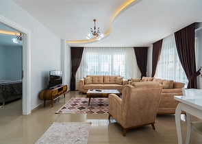 Двухкомнатная квартира с мебелью в Махмутларе