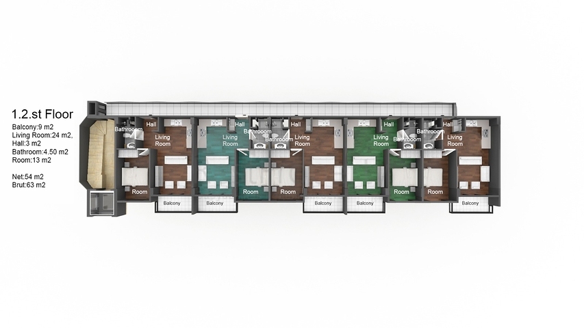 Новый комплекс в районе Оба