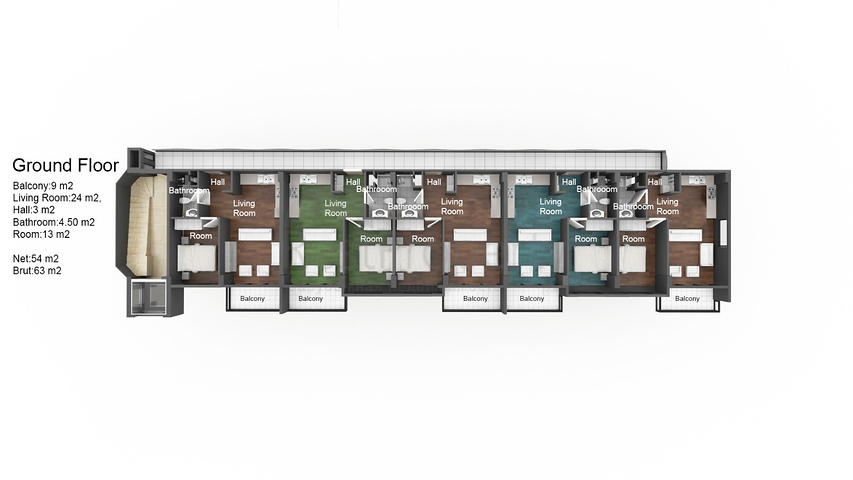 Новый комплекс в районе Оба