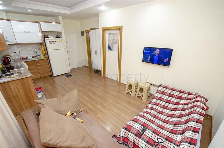 Квартира 1+1 с мебелью рядом с русской школой в Анталии