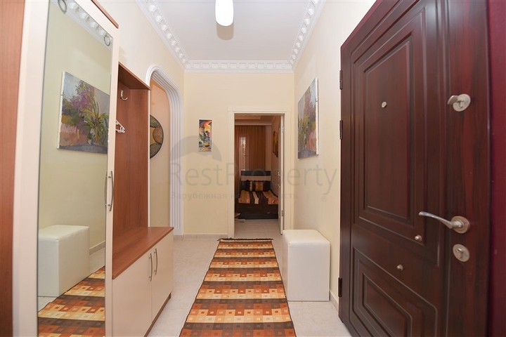 Квартира с мебелью и видом на сад в Махмутларе