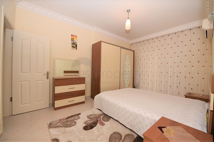 Квартира с мебелью и видом на сад в Махмутларе