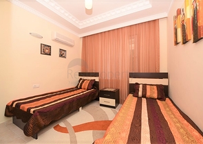 Квартира с мебелью и видом на сад в Махмутларе