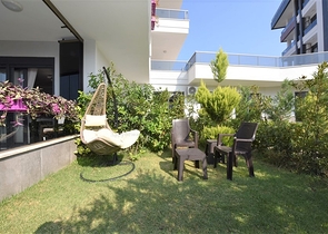 Квартира с выходом в сад в районе Аланьи Оба