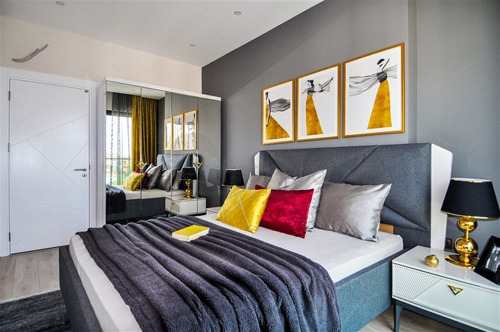 Квартира с мебелью в новом комплексе в центре Алании