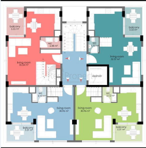 Квартиры планировки 1+1 и 2+1 в новом комплексе