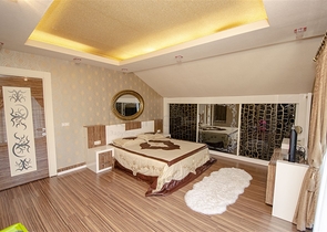 Отдельностоящая вилла 3+1 с мебелью в Асланбуджаке Кемере