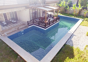 Отдельностоящая вилла 3+1 с мебелью в Асланбуджаке Кемере