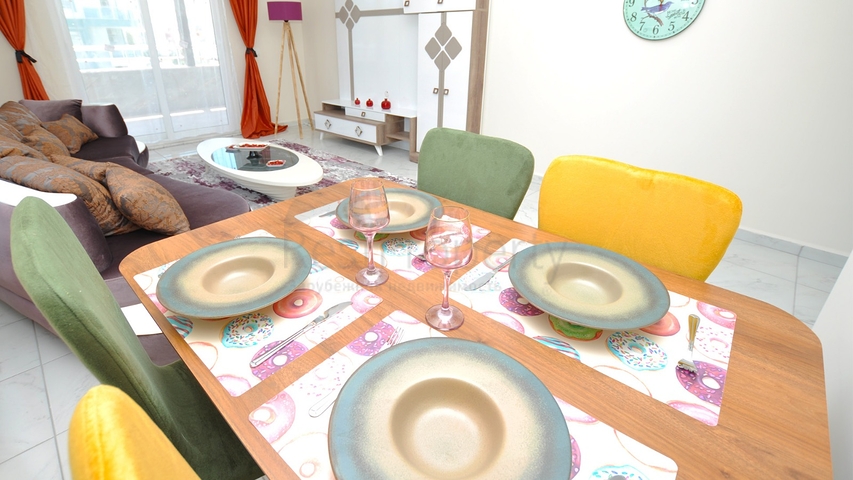 Трехкомнатные квартиры с мебелью в Махмутларе