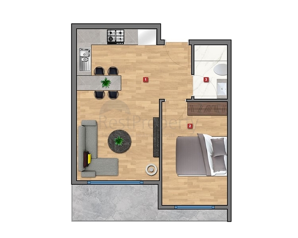 Новый комплекс в перспективном районе Алании
