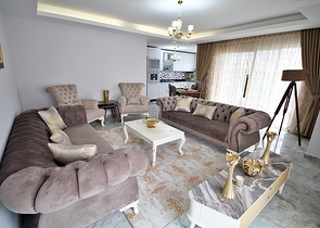 Трехкомнатная квартира с мебелью в Махмутларе