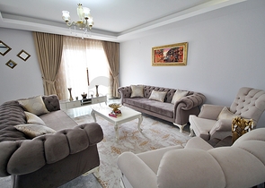 Трехкомнатная квартира с мебелью в Махмутларе