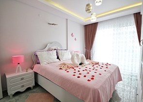 Трехкомнатная квартира с мебелью в Махмутларе