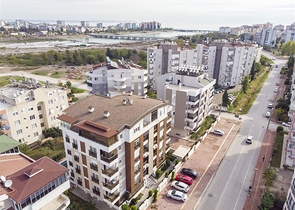 Квартира 1+1 в микрорайне Лиман Коньяалты 600 м до моря