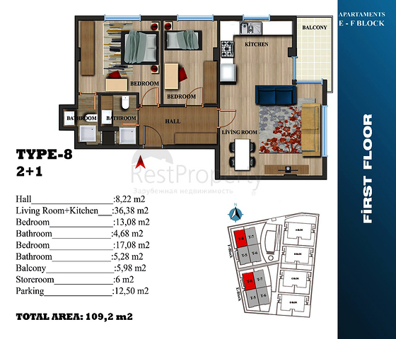 Инвестиционный проект в Ларе, квартиры и виллы с рассрочку 