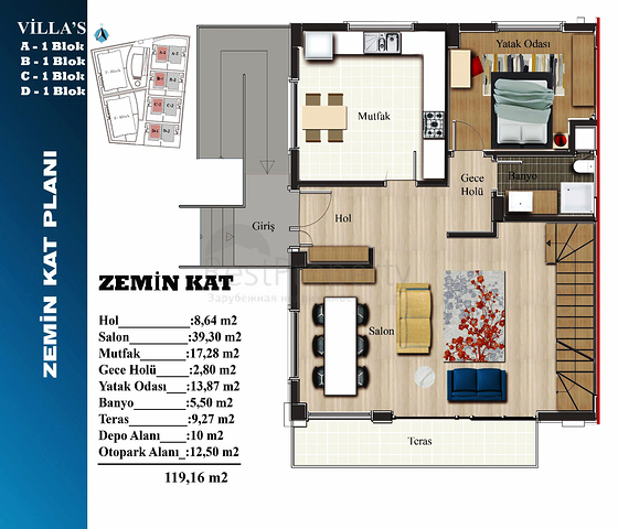 Инвестиционный проект в Ларе, квартиры и виллы с рассрочку 