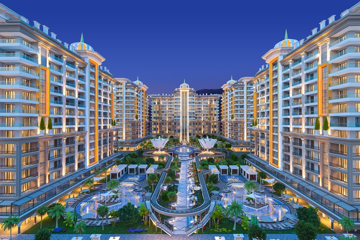 Новый комплекс с богатой инфраструктурой в Махмутларе