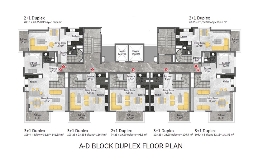 Новый жилой комплекс в районе Авсаллар