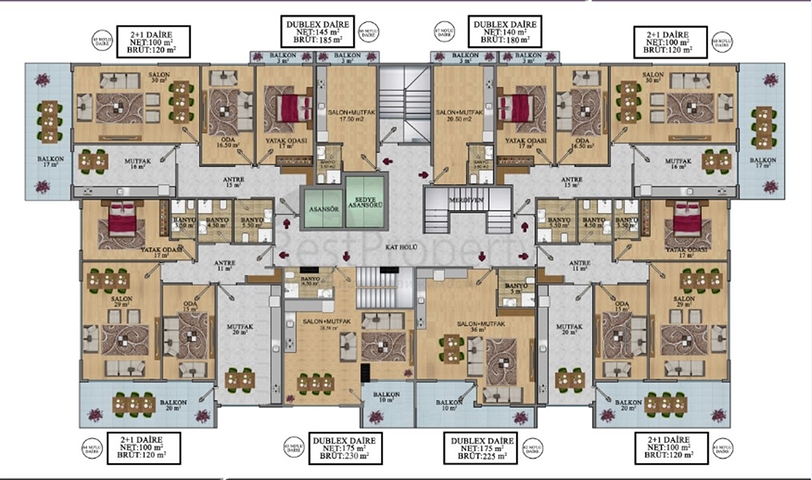 Квартиры и пентхаусы в новом комплексе Махмутлара