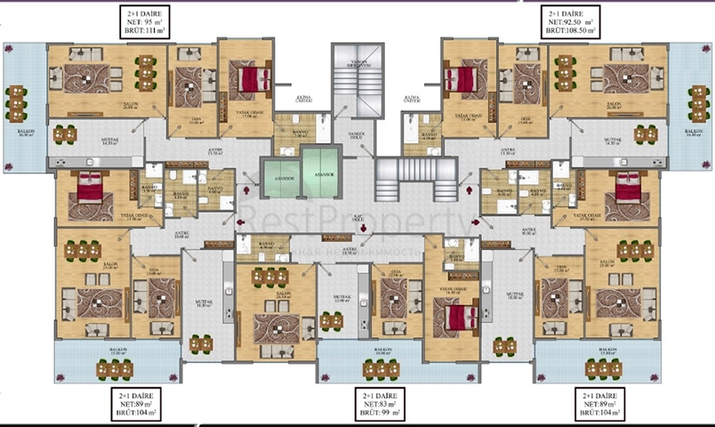 Квартиры и пентхаусы в новом комплексе Махмутлара