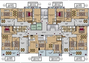 Квартиры и пентхаусы в новом комплексе Махмутлара
