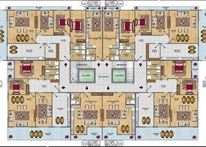 Квартиры и пентхаусы в новом комплексе Махмутлара
