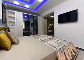 Квартира планировка 3+1 с видом на порт в центре Алании