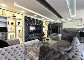 Квартира планировка 3+1 с видом на порт в центре Алании