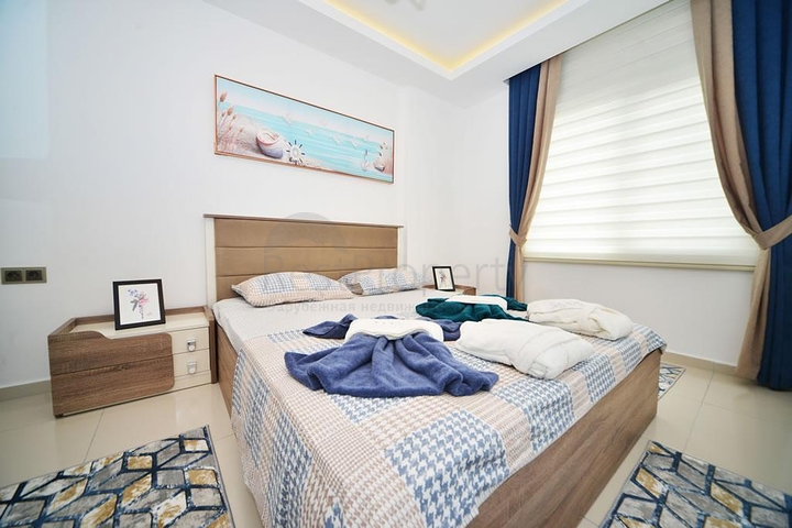 Двухкомнатная квартира в благоустроенном комплексе Махмутлара