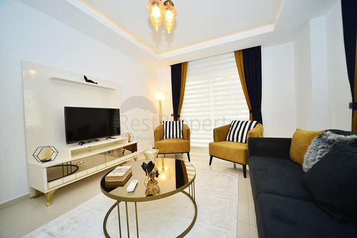 Двухкомнатная квартира в благоустроенном комплексе Махмутлара