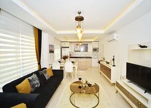 Двухкомнатная квартира в благоустроенном комплексе Махмутлара