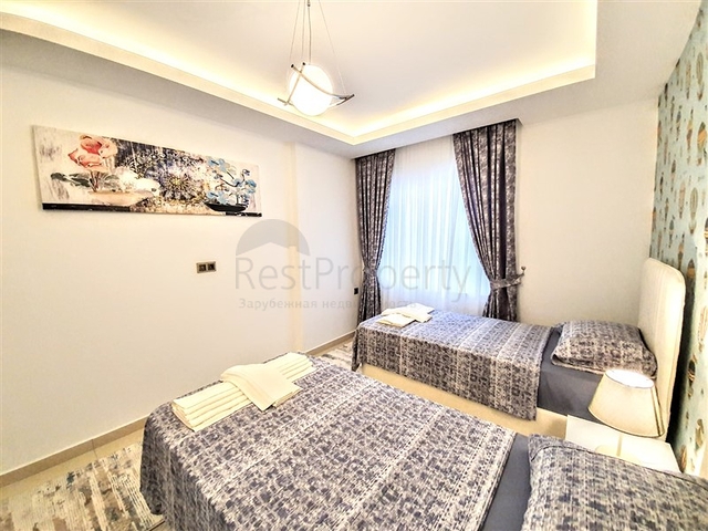 Меблированная квартира с двумя спальнями в Махмутларе