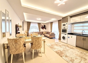 Меблированная квартира с двумя спальнями в Махмутларе