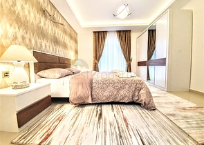 Меблированная квартира с двумя спальнями в Махмутларе