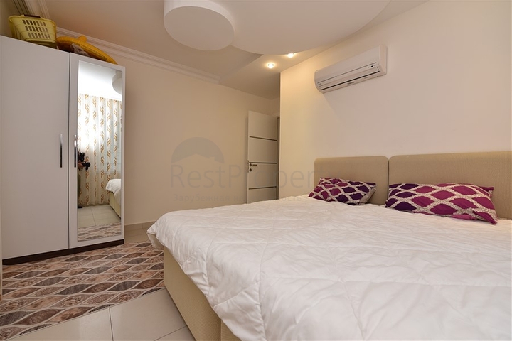 Меблированная квартира с тремя спальнями в Авсалларе