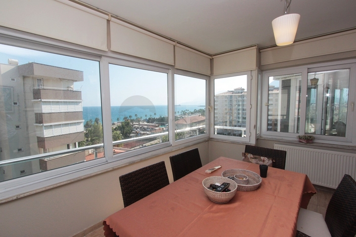 Квартира 3+1 с видом на море в Коньяалты Анталья 100 м до пляжей