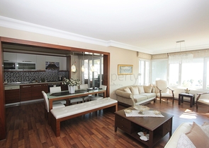 Квартира 3+1 с видом на море в Коньяалты Анталья 100 м до пляжей