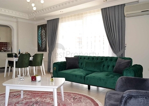 Меблированная квартира с двумя спальнями в Махмутларе