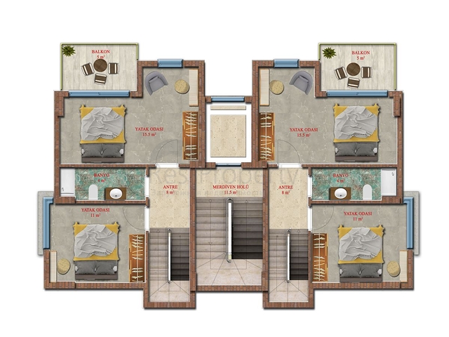 Квартиры в новом комплексе района Кестель