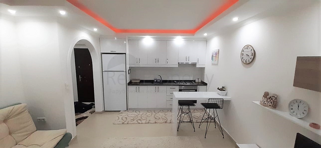 Меблированная квартира планировки 1+1 в Махмутларе