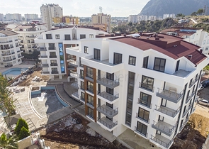 Квартиры1+1 2+1 в новом доме в Хурме Коньяалты Анталья