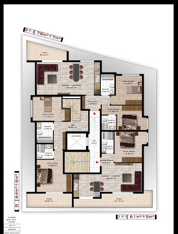 Квартиры в новом комплексе в шаговой доступности от пляжа Клеопатры