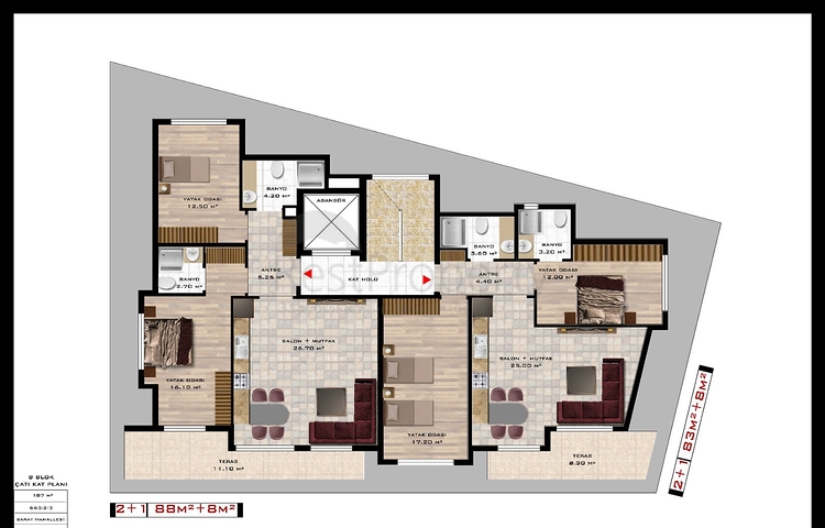 Квартиры в новом комплексе в шаговой доступности от пляжа Клеопатры