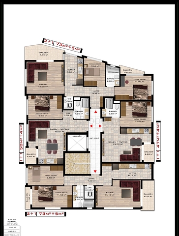 Квартиры в новом комплексе в шаговой доступности от пляжа Клеопатры