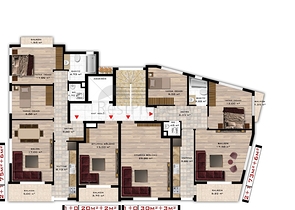 Квартиры в новом комплексе в шаговой доступности от пляжа Клеопатры