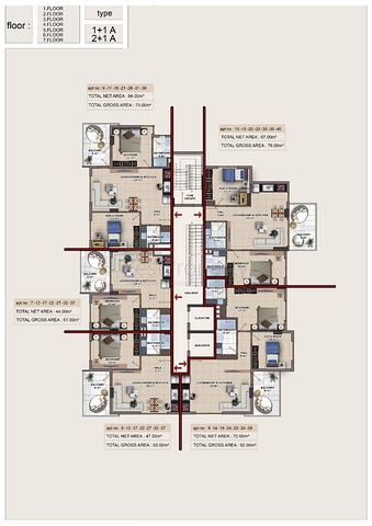 Квартиры и пентхаусы в новом жилом комплексе Махмутлара