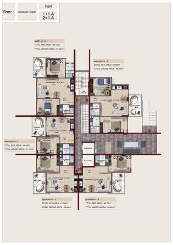 Квартиры и пентхаусы в новом жилом комплексе Махмутлара