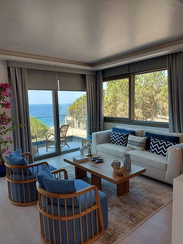 Комплекс современных вилл на берегу Эгейского моря в Бодруме