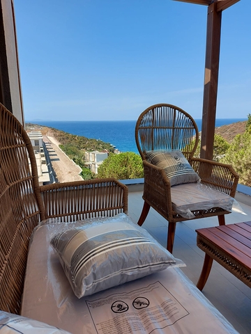 Комплекс современных вилл на берегу Эгейского моря в Бодруме