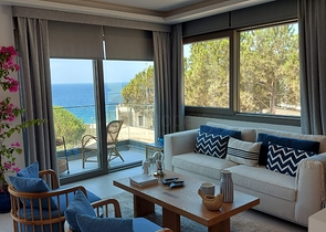 Комплекс современных вилл на берегу Эгейского моря в Бодруме